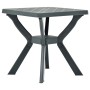 Mesa bistro de plástico verde 70x70x72 cm de vidaXL, Mesas de jardín - Ref: Foro24-48800, Precio: 66,43 €, Descuento: %