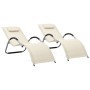 Tumbonas 2 unidades textilene crema y gris de vidaXL, Tumbonas - Ref: Foro24-310518, Precio: 139,91 €, Descuento: %