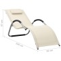Tumbonas 2 unidades textilene crema y gris de vidaXL, Tumbonas - Ref: Foro24-310518, Precio: 139,91 €, Descuento: %