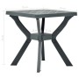 Mesa bistro de plástico verde 70x70x72 cm de vidaXL, Mesas de jardín - Ref: Foro24-48800, Precio: 66,43 €, Descuento: %