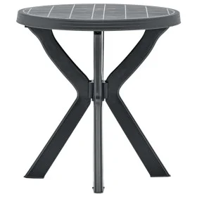 Mesa bistro gris antracita plástico Ø70 cm de vidaXL, Mesas de jardín - Ref: Foro24-48798, Precio: 84,16 €, Descuento: %