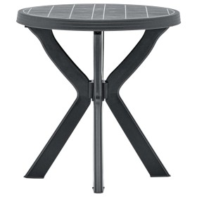 Mesa bistro gris antracita plástico Ø70 cm de vidaXL, Mesas de jardín - Ref: Foro24-48798, Precio: 68,87 €, Descuento: %