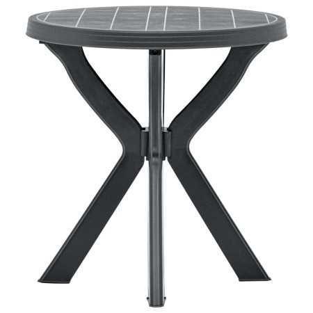 Mesa bistro gris antracita plástico Ø70 cm de vidaXL, Mesas de jardín - Ref: Foro24-48798, Precio: 68,87 €, Descuento: %