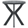 Mesa bistro gris antracita plástico Ø70 cm de vidaXL, Mesas de jardín - Ref: Foro24-48798, Precio: 68,87 €, Descuento: %