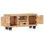 Mueble de TV madera de mango rugosa 110x30x50 cm en Muebles TV | Comprar online en Foru.es