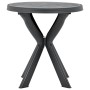 Mesa bistro gris antracita plástico Ø70 cm de vidaXL, Mesas de jardín - Ref: Foro24-48798, Precio: 68,87 €, Descuento: %