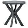 Mesa bistro gris antracita plástico Ø70 cm de vidaXL, Mesas de jardín - Ref: Foro24-48798, Precio: 68,87 €, Descuento: %