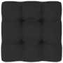 Otomana de jardín de palets madera de pino impregnada gris de vidaXL, Sofás modulares de exterior - Ref: Foro24-3066416, Prec...