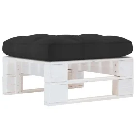 Garden ottoman made of white impregnated pine wood pallets by vidaXL, Modular outdoor sofas - Ref: Foro24-3066428, Price: 63,...
