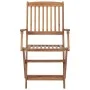 8 pcs folding garden chairs and solid acacia wood cushions by vidaXL, Garden chairs - Ref: Foro24-3074989, Price: 440,02 €, D...