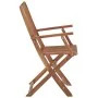 8 pcs folding garden chairs and solid acacia wood cushions by vidaXL, Garden chairs - Ref: Foro24-3074989, Price: 440,02 €, D...