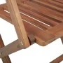 8 pcs folding garden chairs and solid acacia wood cushions by vidaXL, Garden chairs - Ref: Foro24-3074989, Price: 440,02 €, D...