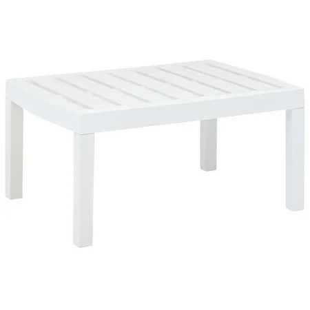 Mesa de jardín de plástico blanco 78x55x38 cm de vidaXL, Mesas de jardín - Ref: Foro24-48814, Precio: 56,87 €, Descuento: %