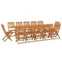 Set de comedor de jardín 13 piezas madera maciza de acacia de vidaXL, Conjuntos de jardín - Ref: Foro24-3086981, Precio: 905,...