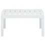 Mesa de jardín de plástico blanco 78x55x38 cm de vidaXL, Mesas de jardín - Ref: Foro24-48814, Precio: 56,87 €, Descuento: %