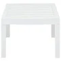 Mesa de jardín de plástico blanco 78x55x38 cm de vidaXL, Mesas de jardín - Ref: Foro24-48814, Precio: 56,87 €, Descuento: %