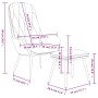 Sillón de relax con taburete terciopelo gris oscuro de vidaXL, Sillones - Ref: Foro24-3097620, Precio: 117,91 €, Descuento: %
