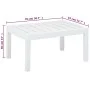 Mesa de jardín de plástico blanco 78x55x38 cm de vidaXL, Mesas de jardín - Ref: Foro24-48814, Precio: 56,87 €, Descuento: %