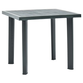 Mesa de jardín de plástico verde 80x75x72 cm de vidaXL, Mesas de jardín - Ref: Foro24-48803, Precio: 72,07 €, Descuento: %