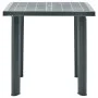Mesa de jardín de plástico verde 80x75x72 cm de vidaXL, Mesas de jardín - Ref: Foro24-48803, Precio: 73,65 €, Descuento: %