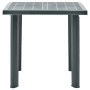 Mesa de jardín de plástico verde 80x75x72 cm de vidaXL, Mesas de jardín - Ref: Foro24-48803, Precio: 72,07 €, Descuento: %