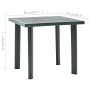 Mesa de jardín de plástico verde 80x75x72 cm de vidaXL, Mesas de jardín - Ref: Foro24-48803, Precio: 72,07 €, Descuento: %