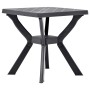 Mesa bistró plástico gris antracita 70x70x72 cm de vidaXL, Mesas de jardín - Ref: Foro24-48801, Precio: 86,21 €, Descuento: %