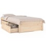 Estructura de cama individual con cajones 75x190 cm de vidaXL, Camas y somieres - Ref: Foro24-3103453, Precio: 148,15 €, Desc...
