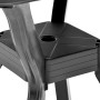 Mesa bistró plástico gris antracita 70x70x72 cm de vidaXL, Mesas de jardín - Ref: Foro24-48801, Precio: 86,21 €, Descuento: %