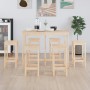 Set de bar 7 piezas madera maciza de pino de vidaXL, muebles para cocinas y comedores - Ref: Foro24-3124707, Precio: 392,52 €...