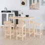 Set de bar 7 piezas madera maciza de pino de vidaXL, muebles para cocinas y comedores - Ref: Foro24-3124707, Precio: 392,52 €...