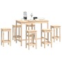 Set de bar 7 piezas madera maciza de pino de vidaXL, muebles para cocinas y comedores - Ref: Foro24-3124707, Precio: 392,52 €...