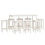 Set de bar 9 piezas madera maciza de pino blanco de vidaXL, muebles para cocinas y comedores - Ref: Foro24-3124718, Precio: 5...
