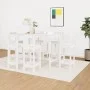 Set de bar 7 piezas madera maciza de pino blanco de vidaXL, muebles para cocinas y comedores - Ref: Foro24-3124713, Precio: 3...