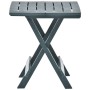 Mesa plegable de jardín plástico verde 45x43x50 cm de vidaXL, Mesas de jardín - Ref: Foro24-48809, Precio: 32,00 €, Descuento: %