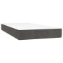 Cama box spring colchón y LED terciopelo gris oscuro 100x200 cm de vidaXL, Camas y somieres - Ref: Foro24-3134268, Precio: 30...