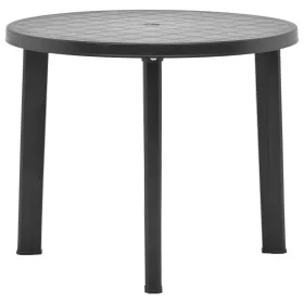 Mesa de jardín de plástico gris antracita 89 cm de vidaXL, Mesas de jardín - Ref: Foro24-48807, Precio: 84,13 €, Descuento: %