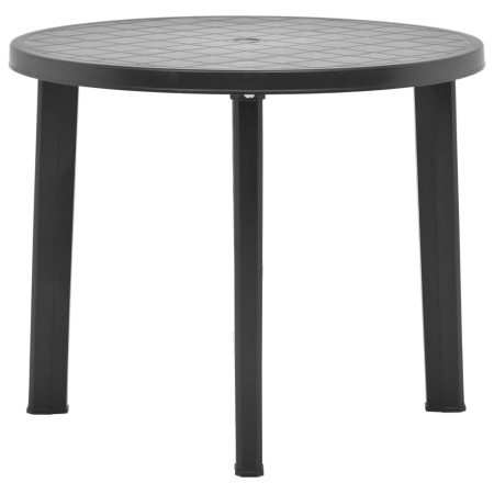 Mesa de jardín de plástico gris antracita 89 cm de vidaXL, Mesas de jardín - Ref: Foro24-48807, Precio: 73,62 €, Descuento: %