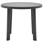 Mesa de jardín de plástico gris antracita 89 cm de vidaXL, Mesas de jardín - Ref: Foro24-48807, Precio: 73,62 €, Descuento: %