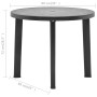 Mesa de jardín de plástico gris antracita 89 cm de vidaXL, Mesas de jardín - Ref: Foro24-48807, Precio: 73,62 €, Descuento: %