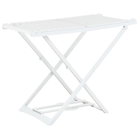 Tendedero plegable de plástico blanco de vidaXL, Tendederos y perchas - Ref: Foro24-48817, Precio: 71,73 €, Descuento: %