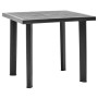 Mesa de jardín de plástico gris antracita 80x75x72 cm de vidaXL, Mesas de jardín - Ref: Foro24-48804, Precio: 77,43 €, Descue...