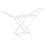 Tendedero plegable de plástico blanco de vidaXL, Tendederos y perchas - Ref: Foro24-48817, Precio: 71,73 €, Descuento: %