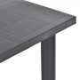 Mesa de jardín de plástico gris antracita 80x75x72 cm de vidaXL, Mesas de jardín - Ref: Foro24-48804, Precio: 77,43 €, Descue...