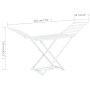 Tendedero plegable de plástico blanco de vidaXL, Tendederos y perchas - Ref: Foro24-48817, Precio: 71,73 €, Descuento: %