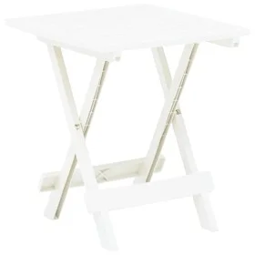 Folding white plastic garden table 45x43x50 cm by vidaXL, Garden tables - Ref: Foro24-48808, Price: 35,11 €, Discount: %