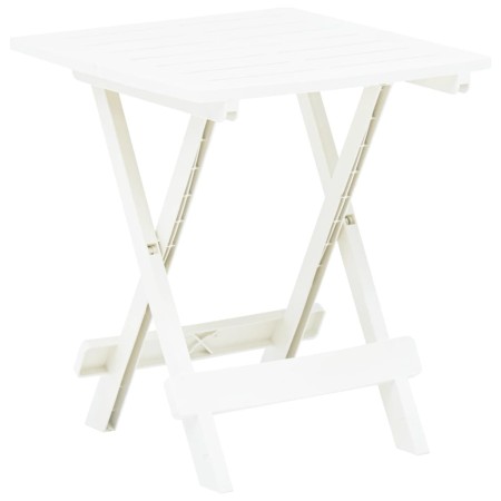 Mesa plegable de jardín plástico blanco 45x43x50 cm de vidaXL, Mesas de jardín - Ref: Foro24-48808, Precio: 31,28 €, Descuent...