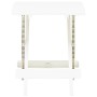 Mesa plegable de jardín plástico blanco 45x43x50 cm de vidaXL, Mesas de jardín - Ref: Foro24-48808, Precio: 31,28 €, Descuent...