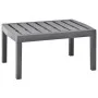 Mesa de jardín de plástico moca 78x55x38 cm de vidaXL, Mesas de jardín - Ref: Foro24-48816, Precio: 48,29 €, Descuento: %