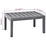 Mesa de jardín de plástico moca 78x55x38 cm de vidaXL, Mesas de jardín - Ref: Foro24-48816, Precio: 47,20 €, Descuento: %